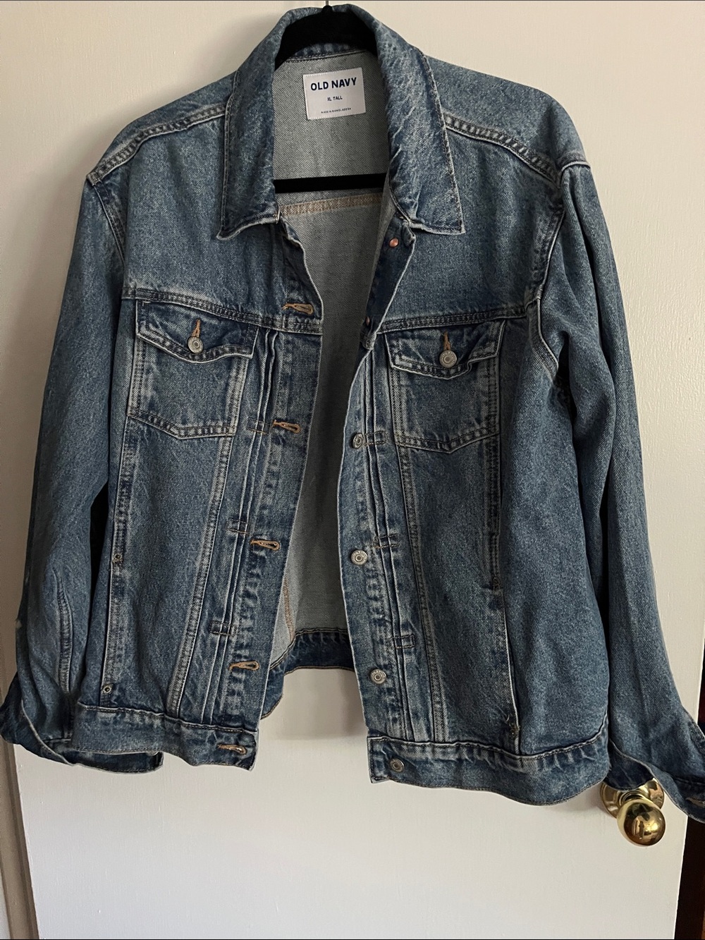 Old Navy Medium Blue Washed Denim Jacket